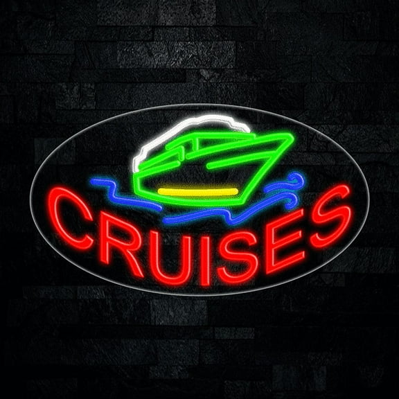 Cruises LED Neon Sign 28"L x 16"H #34338