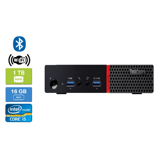 Remis à Neuf : LENOVO M700 Intel Core i5-6500T 16 Go 1 To HDD Win 10 Pro Wi-Fi Bluetooth UK&M