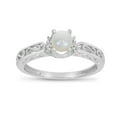 thumbnail image 1 of 14k White Gold Freshwater Cultured Pearl And Diamond Ring, 1 of 6