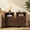 Dark Brown, variant on Homall Farmhouse Nightstand Set of 2 with Shelf and Barn Door Wood Modern Beside Tables for Bedroom Living Room, Gray