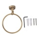 thumbnail image 1 of Toallero de pared con forma de círculo de cobre para baños: solución de almacenamiento duradera y elegante, modelo 980830, 1 of 8