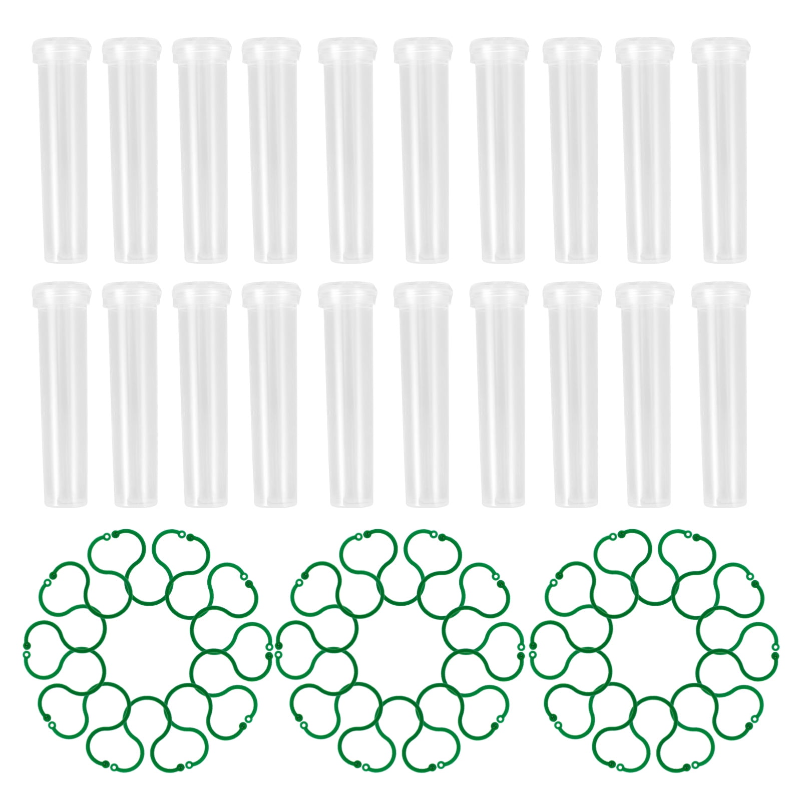 Raindrops Floral Water Tubes for Flower Arrangement Reusable Plastic Flower Tubes Assorted Color 1 Set
