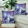 thumbnail image 2 of MKHERT Wolf Howling Pillowcase Pillow Protector Cushion Cover 18x18 inch,Set of 2, 2 of 2