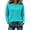 Sky Blue, variant on Mgmyaa Womens Sweaters Round Neck Cable Knit Long Sleeve Pullover Top