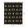 thumbnail image 5 of Black Gold Sun Moon Pattern Shower Curtain 72"x84" ,Bathroom Decorative Shower Curtains Set with 12 Hooks,Modern Waterproof Washable Shower Curtain, 5 of 6