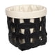 thumbnail image 1 of Cesta de lavandería de cuero sintético para guardar ropa sucia, calcetines y ropa interior. Negro Grande, 1 of 9