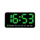 thumbnail image 1 of Inteprter Reloj de pared LED con alarma dual, brillo ajustable y visualización de fecha controlada por voz 5. Dual Decoración del hogar Estilo 3, 1 of 6