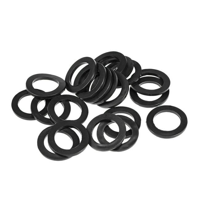 Unique Bargains Rubber Flat Washers, 20mm Inner Diameter 30mm OD 2.3mm Thick 20pcs