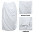 thumbnail image 3 of Unique Bargains Men's Bath Wrap Towel Adjustable Robes 2 Pcs White 27.56"x55.12", 3 of 7