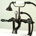 thumbnail image 3 of Kingston Brass AE103T5PKL Duchess Deck Mount Clawfoot Tub Faucet 7 Oil Rubbed Bronze, 3 of 5