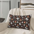 thumbnail image 5 of Gukieu Pirate skull Print Plush Pillow Cover, Hidden Zipper Pillow Protector without Pillow Core, Suitable for Bedroom, Office, Car Decoration-16"x24", 5 of 6