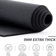 Premium Large Yoga Mat 72"x 48"x 9mm, Feel Free to Move, Non-Slip, Extra Wide and Thick Exercise Mats for Home Gym Workout, High Resilience,