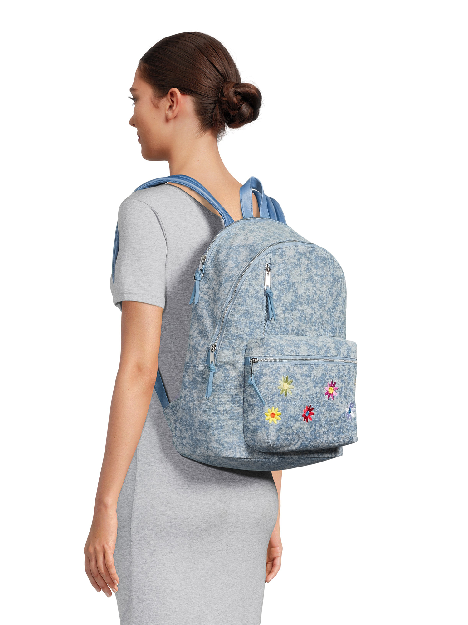 No Boundaries Juniors Dome Zip Backpack, Blue