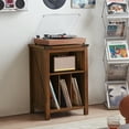 thumbnail image 6 of Record Player Table with Vinyl Record Storage, Holds up to 160 Albums, Large Wood Turntable Stand Cabinet Display Record Shelf for Living Room, Bedroom, Office, 6 of 7