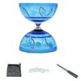thumbnail image 1 of Jouet Diabolo Yoyo Grand Triple Roulement avec Bâtons en Carbone Bleu, 1 of 1