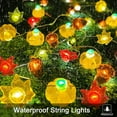 thumbnail image 2 of Pumpkin Maple Leaf Oak Battery Operated String Light 10FT 30 LED Copper Wire Fairy Lights for Indoor Outdoor Autumn Thanksgiving Harvest Festival Christmas Halloween Decor, 2 of 8