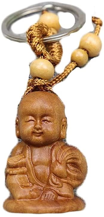 Craft Buddha Palm Buddhism Palm Bag Pendant Keychain Key Ring Car Charms Keyfob 