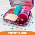 thumbnail image 4 of Bentology Mermaid Kids Insulated Lunch Box, Durable Reusable School Lunch Bag Sleeve Tote with Buckle Handle, Hidden Zipper, Fits Bento Boxes, Containers & Bottles, Keeps Food Cold for Hours, Ages 3+, 4 of 7