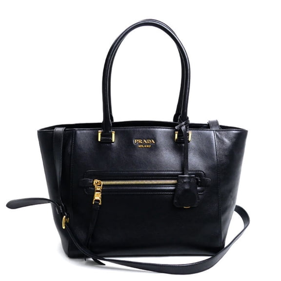 Pre-Owned PRADA Prada 2-Way Shoulder Bag Black 1BG227 Women's