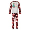 thumbnail image 6 of REORIAFEE Matching Family Pajamas Christmas 2 Piece Big and Tall Loungewear Long Sleeve Top Pant Plaid Soft Sleepwear Red M-3XL, 6 of 6