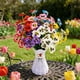 thumbnail image 1 of Lekihaqq Forked Spring Grass Artificial Flowers Home Decor Pansy Silk Bouquet Wedding Centerpiece Plastic Blue Pink White Red Purple Yellow, 1 of 1