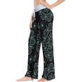 thumbnail image 2 of Women's Pajama Pants Dot Mandala Comfy Stretch Sleepwear Womens Wide Leg Pants Casual Loose Yoga Sweatpants Comfy Lounge Pajama, X-Small, 2 of 7