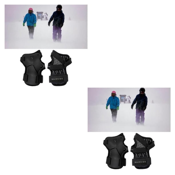 Jumpingount Soporte de muñeca para patinaje, protector de manos para snowboard para gimnasio, niños mayores, mujeres 2piezas M mayores niños mujeres