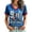 03-Blue, variant on Womens 9/11 25th Anniversary T Shirt | Never Forget Remember Honor Unite Graphic Tee, Short Sleeve V Neck Top with Patriotic Remembrance Print, Casual Commemorative Apparel S