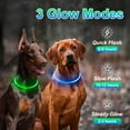 thumbnail image 3 of Collar para perro Kpuplol con luz LED, recargable por USB, resistente al agua, 3 of 7
