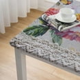 thumbnail image 4 of BANET Table Cloths Decorative Washable Rectangle Tablecloth Table Cloth, Dining, Kitchen, Parties &amp; Camping, - Spring/Summer white, 4 of 7