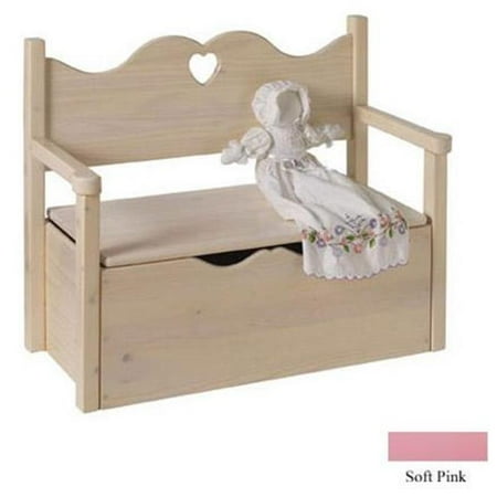 Little Colorado 017spht Bench Toy Box Soft Pink Heart Walmart