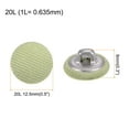 thumbnail image 2 of Uxcell 20pcs Fabric Cloth Covered Button 12.5mm Metal Shank Round Sewing Buttons for Suits Dress Blouses, Light Green, 2 of 5
