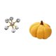 thumbnail image 5 of Figura esférica de calabaza, adorno de mesa, estatua moderna, escultura decorativa para escritorio, oficina, estante, sala de estar, decoración del ho, 5 of 8