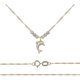 thumbnail image 2 of Gargantilla Italiana 10k De Delfin Y Bolas Tricolor, 2 of 5
