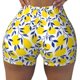 thumbnail image 2 of Fotbe Tropical Lemon Shorts Sin Costuras – Shorts Deportivos de Cintura Alta para Mujer, Elásticos para Gimnasio, Yoga, Running o Ciclismo-X-Large, 2 of 8