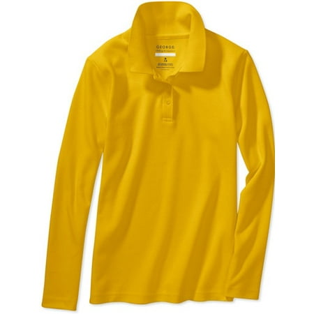 Girls' Long Sleeve Polo Shirt
