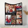 thumbnail image 3 of Custom Photo Collage Blanket for Family, Customized Bed Blanket with 10 Pictures & Text for Best Friends Kids Personalized Your Own Photos on Throw Blanket for Birthday Memorial Gifts A Blankets, 3 of 5