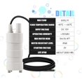 thumbnail image 2 of 12V Submersible Pump, 12V Water Pump, Fresh Water Pump, High Performance Pumps, Submersible Pump Fresh Water Pump, 5M Lift for Aquarium Pond, Low Noise, 600L/H, 2 of 5