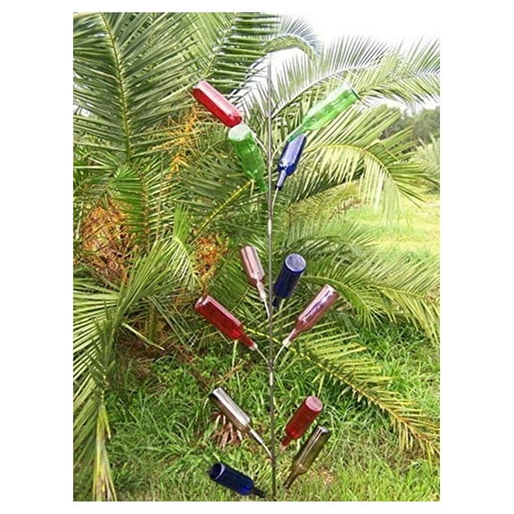 Southern Classic Garden 13 Wine bottle tree ~ 6 Feet ~ FREE SHIP- Our most popular Southern Wine Bottle Tree.