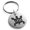 Silver, variant on Stainless Steel Aztec Adaptability Rune Engraved Small Medallion Circle Charm Keychain Keyring