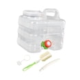 thumbnail image 4 of Contenedor de agua con tapa y asa, jarra de agua de 7,5 l, tanque a prueba de fugas, dispensador de bebidas para beber, cocinar, barbacoas, conducir Claro, 4 of 8