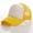 Yellow & White, variant on Unisex Attractive Baseball Cap Trucker Mesh Blank Visor Adjustable Sun Hat