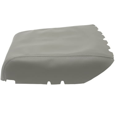 SCITOO Auto Gray Leather Armrest Center Console Lid Skin Cover Replacement fit For Toyota tundra 2007 2008 2009 2010 2011 2012 2013