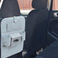 thumbnail image 2 of OULII 2Pcs Light Grey Felt Decorative Car Seat Storage Bags for Back Seat Organizer 21.7X15.7in, 2 of 8