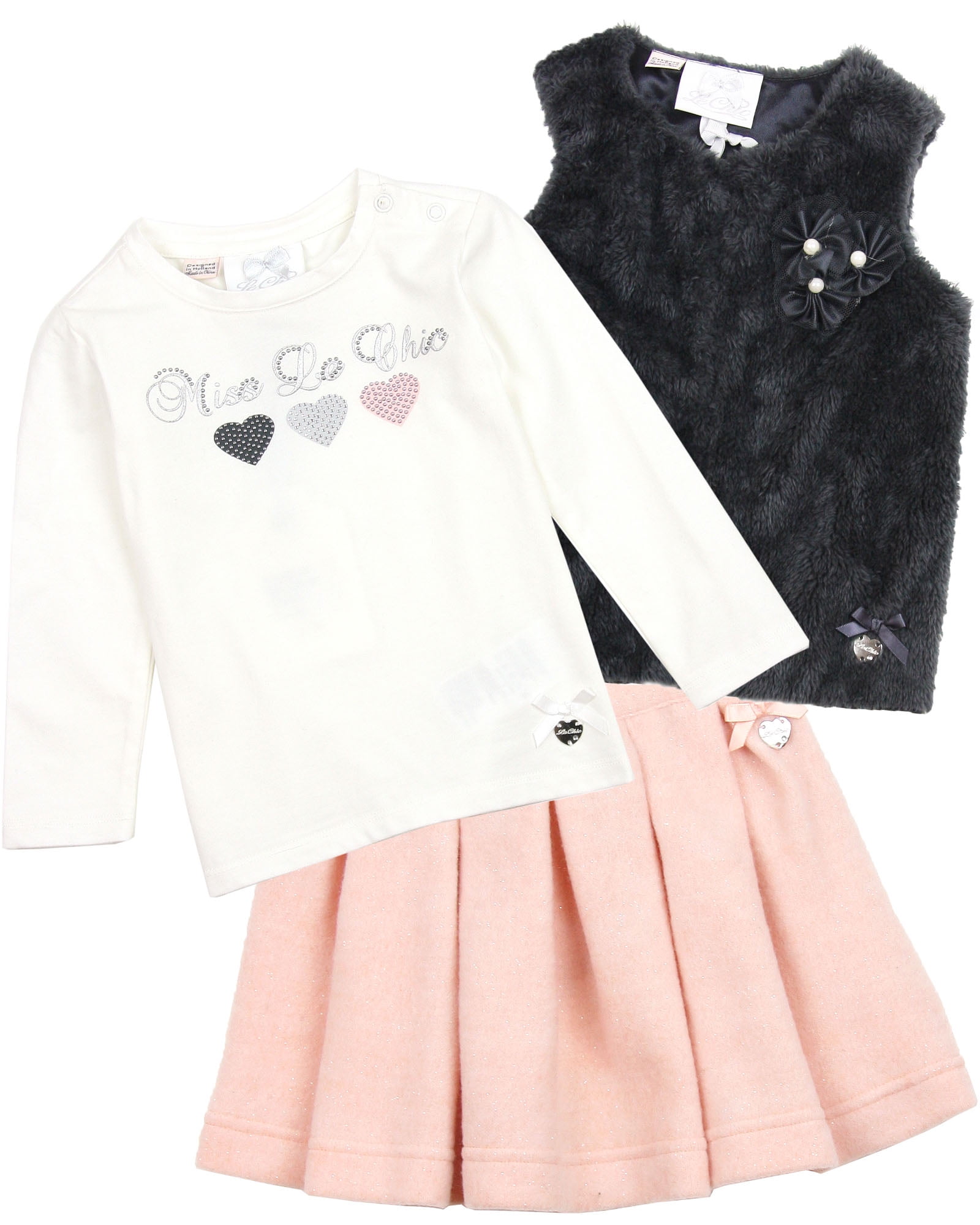 baby girl sherpa vest