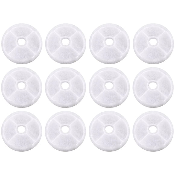 Nispira Filtre à Eau de Remplacement Compatible avec Catit Design Senses Fountain, Flower Fountain & Senses 2.0 Water Fountain, 12 pks