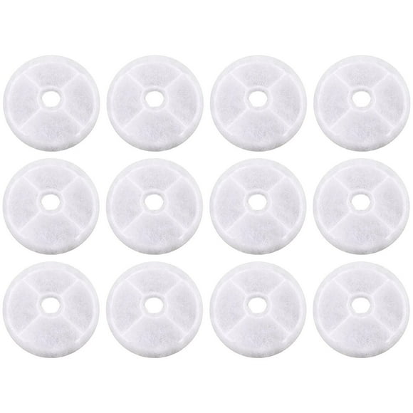 Nispira Replacement Water Filter Compatible with Catit Design Senses Fountain, Flower Fountain & Senses 2.0 water fountain, 12 pks