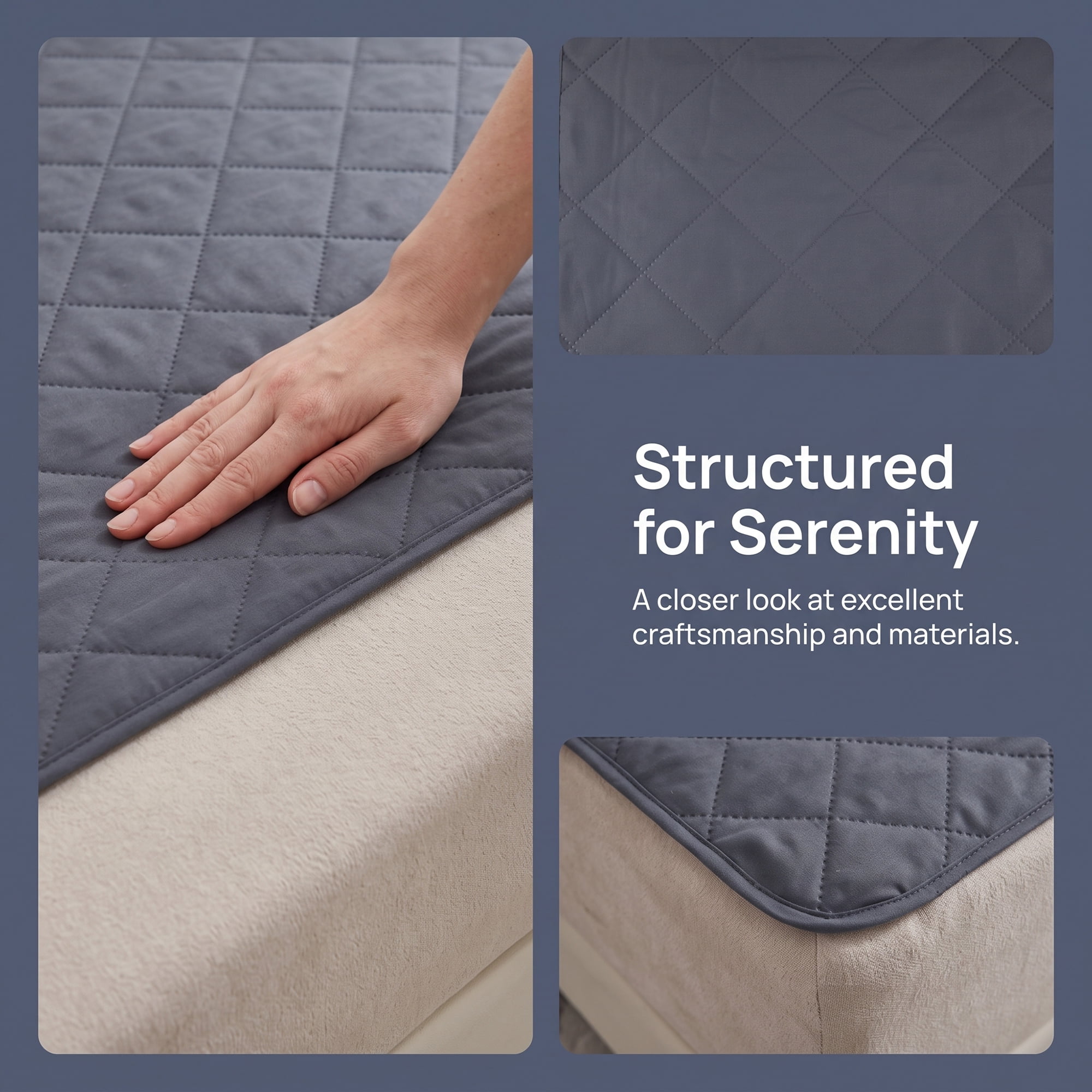 Unique Bargains Microfiber Bed Sheet Mattress Protector Textured Bedding Dark Gray 54"x75"