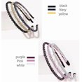 thumbnail image 3 of 6 Pieces Rhinestone Headband for Women Diamond Crystal Beaded Glitter Hairband Headwear for Women Girls Party Hair Accessories, 3 of 4
