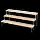 thumbnail image 2 of Exhibidor de joyería de madera con elevadores de acrílico transparente de 3 niveles., 2 of 9